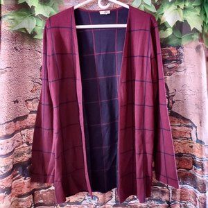 Open Front Long Sleeve Jacket Cardigan